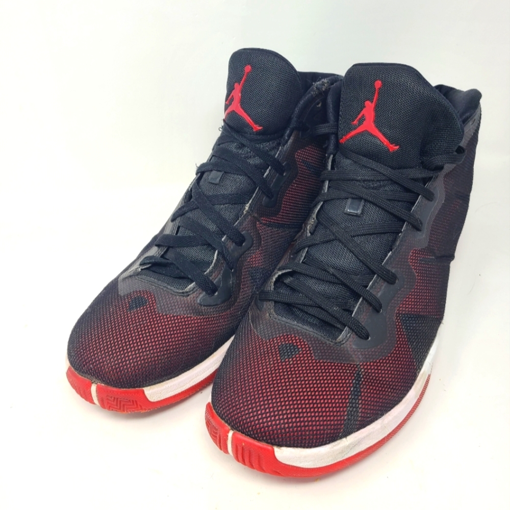 Jordan Super.Fly 4 Shoes - SIZE 15 - Black Gym Red Basketball Athletic Big Tall